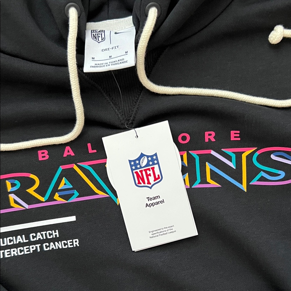 Baltimore Ravens 2025 Crucial Catch Black Team Hoodie - Brand NEW-Tagsattached - Picture 2 of 3